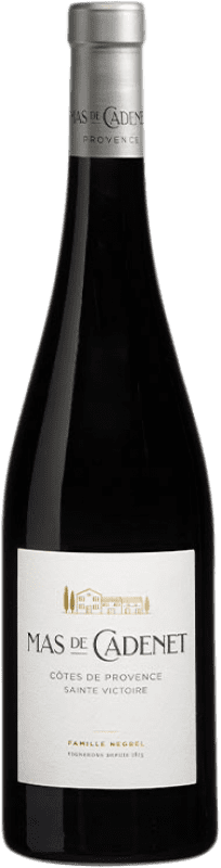 Free Shipping | Red wine Negrel Mas de Cadenet Sainte Victoire Rouge A.O.C. Côtes de Provence Provence France Syrah, Grenache Organic 75 cl