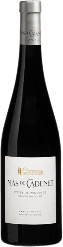 Envoi gratuit | Vin rouge Negrel Mas de Cadenet Sainte Victoire Rouge A.O.C. Côtes de Provence Provence France Syrah, Grenache 75 cl