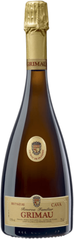 19,95 € | Vin Mousseux Blanc Grimau Réserve Familiale D.O. Cava Catalogne Espagne Macabeo — Macabeu, Xarel·lo, Chardonnay, Parellada 75 cl