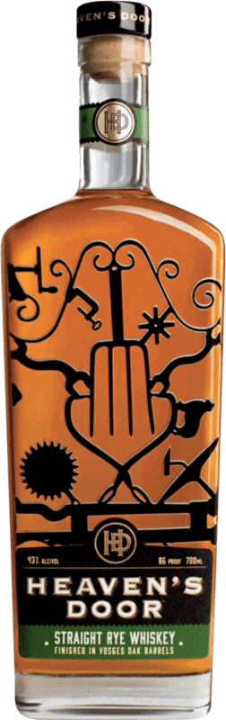 Free Shipping | Blended Whisky Heaven's Door Rye, Straight Tennessee United States 70 cl