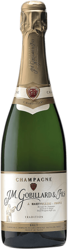 送料無料 | 白スパークリングワイン JM. Gobillard Tradition Brut A.O.C. Champagne シャンパン フランス Pinot Black, Chardonnay, Pinot Meunier 75 cl