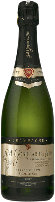 Free Shipping | White Sparkling Wine JM. Gobillard 1er Premier Cru Grand Reserve — Long Barrel-Aged A.O.C. Champagne Champagne France Pinot Noir, Chardonnay, Pinot Meunier 75 cl