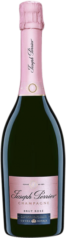 Envío gratis | Espumoso rosado Joseph Perrier Cuvée Royale Rosé A.O.C. Champagne Champagne Francia Pinot Negro, Chardonnay, Pinot Meunier 75 cl