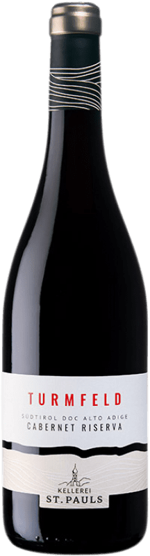 Kostenloser Versand | Rotwein St. Pauls Turmfeld Reserve — Gereift D.O.C. Alto Adige Südtirol Italien Cabernet Sauvignon 75 cl