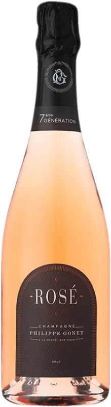 62,95 € | Rosé Sekt Philippe Gonet Rosé Brut A.O.C. Champagne Champagner Frankreich Pinot Schwarz, Chardonnay 75 cl