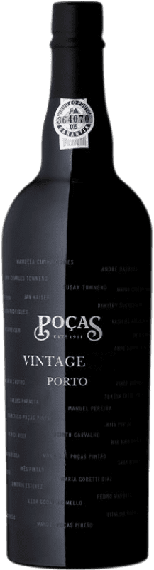 Free Shipping | Fortified wine Poças Júnior Vintage I.G. Porto Porto Portugal Touriga Nacional 75 cl