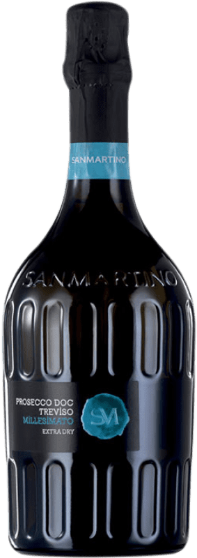 免费送货 | 白起泡酒 San Martino Millesimato 额外的干燥 D.O.C. Prosecco 意大利 Glera 75 cl