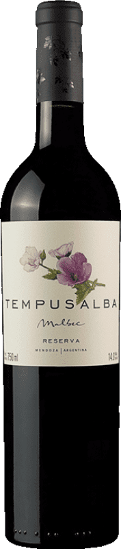 Free Shipping | Red wine Tempus Alba Reserve I.G. Mendoza Mendoza Argentina Malbec 75 cl