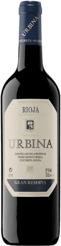 Бесплатная доставка | Красное вино Urbina Especial Гранд Резерв D.O.Ca. Rioja Ла-Риоха Испания Tempranillo 75 cl