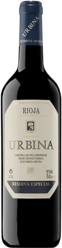 Бесплатная доставка | Красное вино Urbina Especial Резерв D.O.Ca. Rioja Ла-Риоха Испания Tempranillo 75 cl