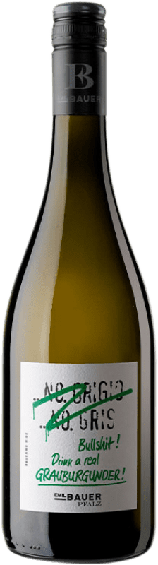 Envoi gratuit | Vin blanc Emil Bauer Bullshit Q.b.A. Pfälz Rheinhessen Allemagne Pinot Gris 75 cl