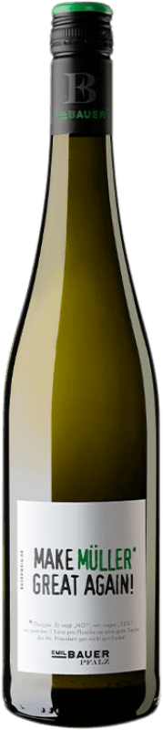 11,95 € | 白ワイン Emil Bauer Make Müller Great Again Q.b.A. Pfälz Rheinhessen ドイツ Müller-Thurgau 75 cl