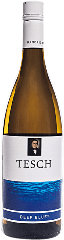 Envío gratis | Vino blanco Tesch Deep Blue Q.b.A. Nahe Rheinhessen Alemania Pinot Negro 75 cl