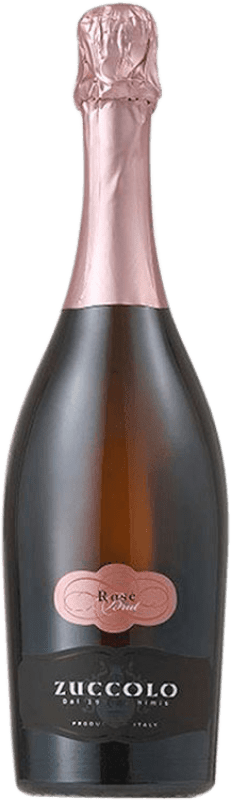 Free Shipping | Rosé sparkling Zuccolo Rosé Brut D.O.C. Friuli Friuli-Venezia Giulia Italy Pinot Black, Chardonnay 75 cl
