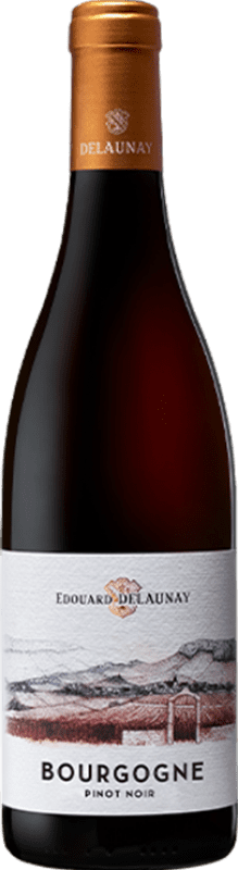 Free Shipping | Red wine Edouard Delaunay A.O.C. Bourgogne Burgundy France Pinot Black 75 cl