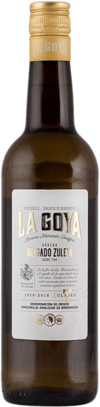 免费送货 | 强化酒 Delgado Zuleta La Goya D.O. Manzanilla-Sanlúcar de Barrameda 安达卢西亚 西班牙 Palomino Fino 75 cl