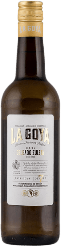 7,95 € Spedizione Gratuita | Vino fortificato Delgado Zuleta La Goya D.O. Manzanilla-Sanlúcar de Barrameda