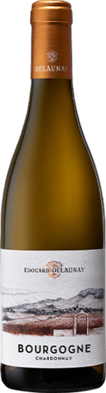 Бесплатная доставка | Белое вино Edouard Delaunay A.O.C. Bourgogne Бургундия Франция Chardonnay 75 cl