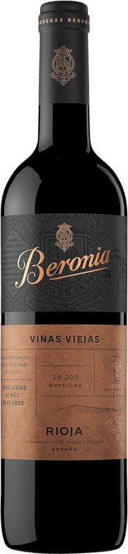 53,95 € | Красное вино Beronia Viñas Viejas D.O.Ca. Rioja Ла-Риоха Испания Tempranillo 75 cl
