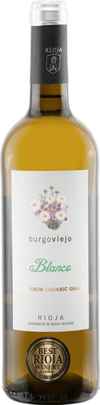 Envío gratis | Vino blanco Burgo Viejo Blanco Organic D.O.Ca. Rioja La Rioja España Viura, Tempranillo Blanco 75 cl