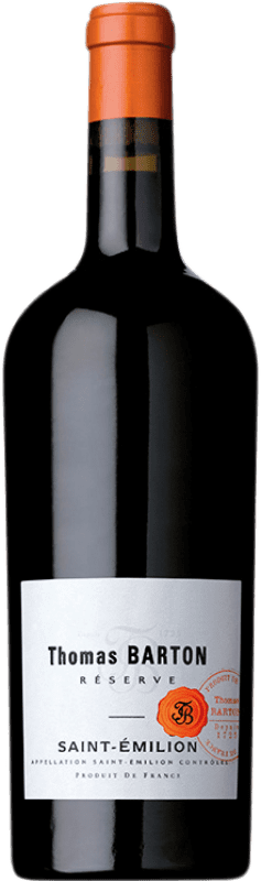 Envío gratis | Vino tinto Barton & Guestier Thomas Barton Reserva A.O.C. Saint-Émilion Aquitania Francia Merlot, Cabernet Franc 75 cl