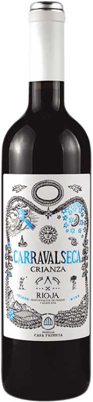 Free Shipping | Red wine Casa Primicia Carravalseca Aged D.O.Ca. Rioja Basque Country Spain Tempranillo 75 cl