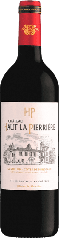 9,95 € Spedizione Gratuita | Vino rosso Château La Pierrière A.O.C. Côtes de Castillon