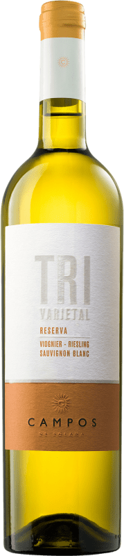 Бесплатная доставка | Белое вино Campos de Solana Tri Varietal Резерв Боливия Viognier, Sauvignon White, Riesling 75 cl