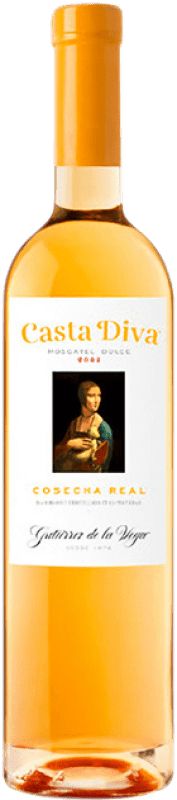 Kostenloser Versand | Süßwein Gutiérrez de la Vega Casta Diva Cosecha Real Spanien Muskateller Halbe Flasche 37 cl
