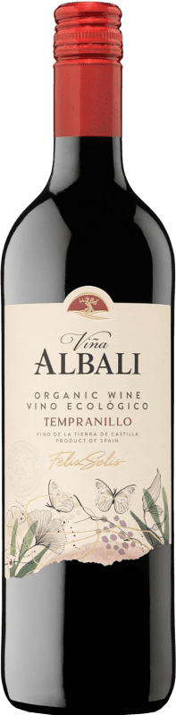 6,95 € | Vino Rosso Félix Solís Viña Albali I.G.P. Vino de la Tierra de Castilla Castilla-La Mancha Spagna Tempranillo Organic — Bio 75 cl