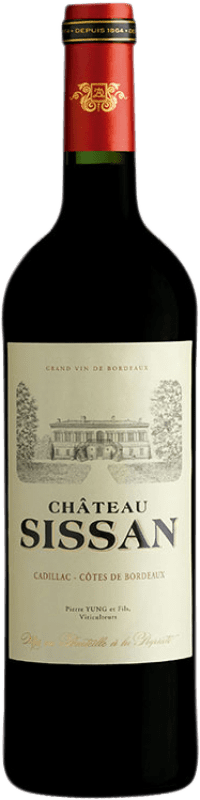 Бесплатная доставка | Красное вино Château Sissan A.O.C. Cadillac Aquitania Франция Merlot — Мерло, Cabernet Sauvignon — Каберне Совиньон 75 cl