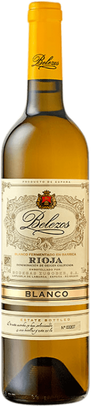 10,95 € | Vino Bianco Zugober Belezos Fermentato in Botte D.O.Ca. Rioja Paese Basco Spagna Viura 75 cl