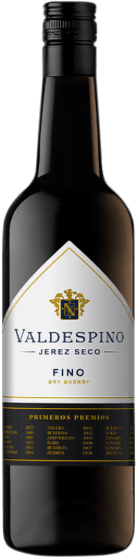 9,95 € | Vin fortifié Valdespino Sec D.O. Jerez-Xérès-Sherry Andalousie Espagne Palomino Fino 75 cl