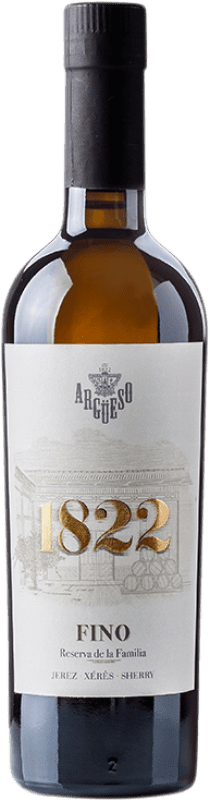 Free Shipping | Fortified wine Argüeso Fino 1822 D.O. Jerez-Xérès-Sherry Andalusia Spain Palomino Fino Medium Bottle 50 cl