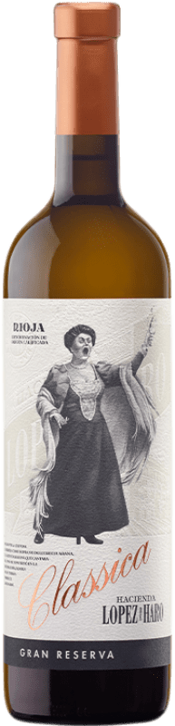 51,95 € | Розовое вино Hacienda López de Haro Classica Rosado Grandes Añadas D.O.Ca. Rioja Ла-Риоха Испания Grenache, Viura 75 cl