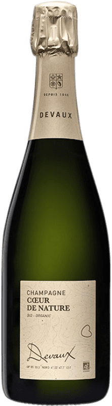Free Shipping | White sparkling Devaux Cœur de Nature Bio A.O.C. Champagne Champagne France Pinot Black 75 cl