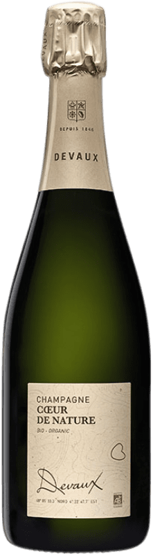Free Shipping | White sparkling Devaux Cœur de Nature Bio A.O.C. Champagne Champagne France Pinot Black Organic 75 cl