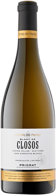 24,95 € | Vino blanco Costers del Priorat Blanc de Closos Crianza D.O.Ca. Priorat Cataluña España Garnacha Blanca, Xarel·lo, Moscatel Amarillo 75 cl