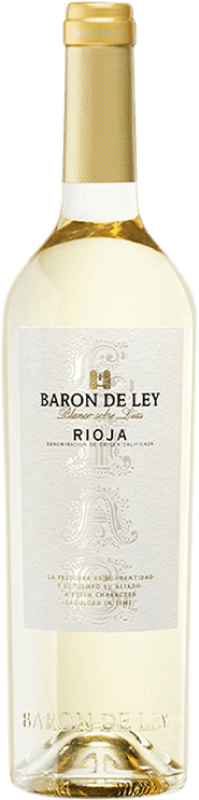 16,95 € 免费送货 | 白酒 Barón de Ley Blanco sobre Lías D.O.Ca. Rioja