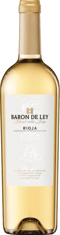 Envio grátis | Vinho branco Barón de Ley Blanco sobre Lías D.O.Ca. Rioja La Rioja Espanha Grenache Branca, Tempranillo Branco 75 cl