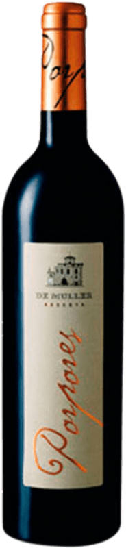 18,95 € | 红酒 De Muller Porpores 预订 D.O. Tarragona 加泰罗尼亚 西班牙 Merlot, Syrah, Cabernet Sauvignon 75 cl