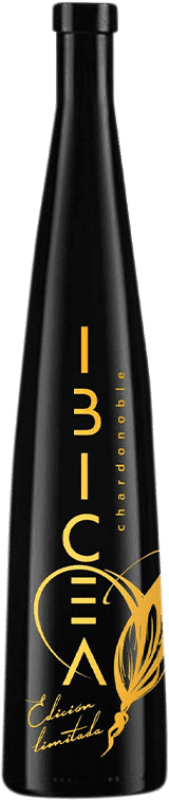 Kostenloser Versand | Weißwein Ibicea Chardonoble Crianza — Kurze Fassreifung Spanien Chardonnay, Airén 75 cl