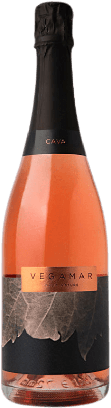 19,95 € Free Shipping | Rosé Sparkling Wine Vegamar Rosado Brut Nature D.O. Cava