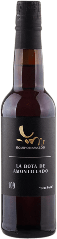 131,95 € 免费送货 | 强化酒 Equipo Navazos La Bota Nº 109 Amontillado Bota Punta D.O. Manzanilla-Sanlúcar de Barrameda 半瓶 37 cl