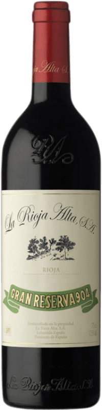 294,95 € | 赤ワイン Rioja Alta 904 グランド・リザーブ D.O.Ca. Rioja ラ・リオハ スペイン Tempranillo, Graciano 75 cl