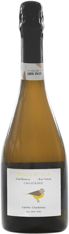 22,95 € | Белое игристое вино Carol Vallès La Mallerenga Brut Nature — Брют Натюр Гран Резерва D.O. Cava Каталония Испания Xarel·lo — Шарелло, Chardonnay — Шардоне 75 cl