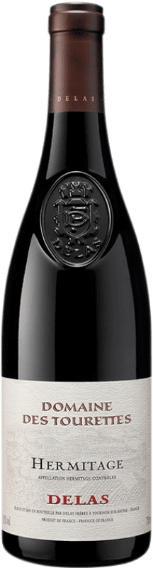 Free Shipping | Red wine Delas Frères Domain des Tourettes A.O.C. Hermitage France Syrah 75 cl