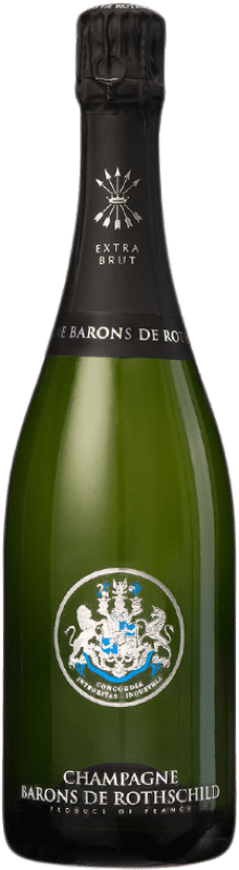 59,95 € | 白起泡酒 Barons de Rothschild 额外的香味 A.O.C. Champagne 香槟酒 法国 Pinot Black, Chardonnay 75 cl