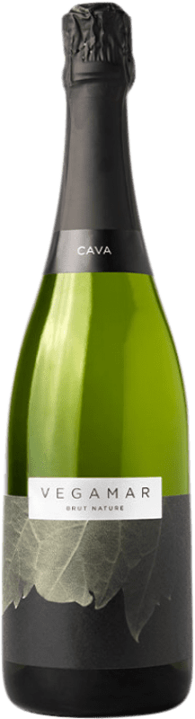 Free Shipping | White sparkling Vegamar Brut Nature D.O. Cava Catalonia Spain Macabeo, Chardonnay 75 cl