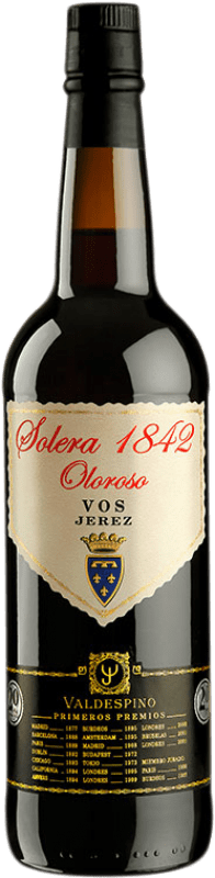 Бесплатная доставка | Сладкое вино Valdespino Oloroso Solera 1842 VOS D.O. Jerez-Xérès-Sherry Андалусия Испания Palomino Fino, Pedro Ximénez 75 cl